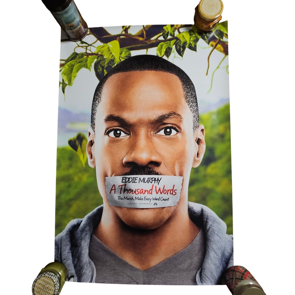 A Thousand Words 2012 Promo Movie Poster 27x40 Eddie Murphy, Cliff Curtis